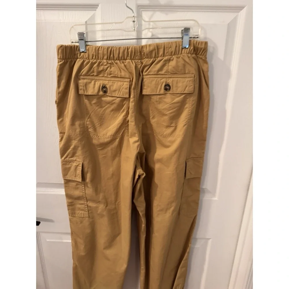 Anthropology Avec‎ Les Filles Cargo Jogger Pants Size L Mustard Golden Yellow